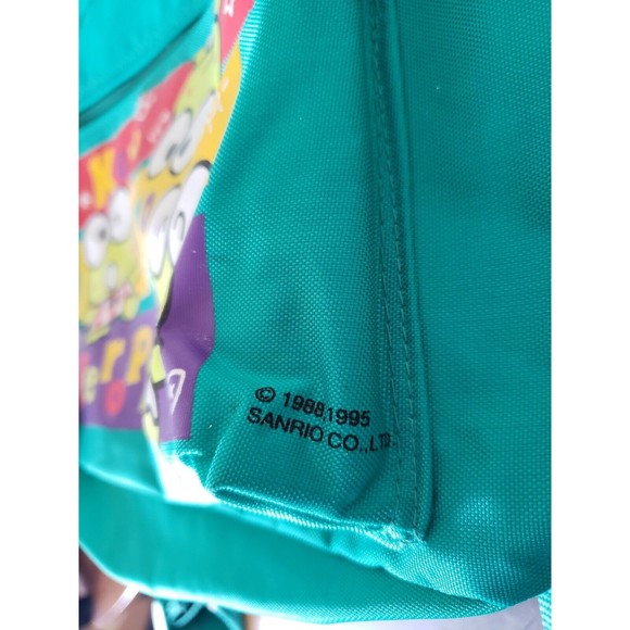 Sanrio Hello Kitty Keroppi Full Size Backpack Bag Vintage UNUSED EUC RARE 1995 - Picture 4 of 8